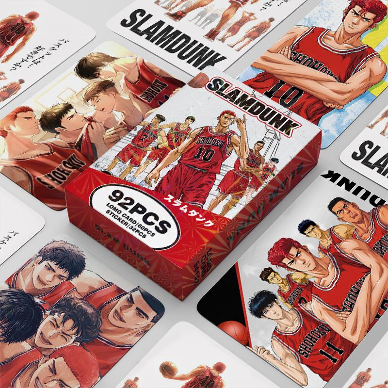 92pcs/set SLAMDUNK Anime Lomo Card with Postcards Message Photo Collection Birthday Gift
