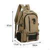 Canvas Laptop Backpack Waterproof Storage Computer Bag for Travel Hiking College Work