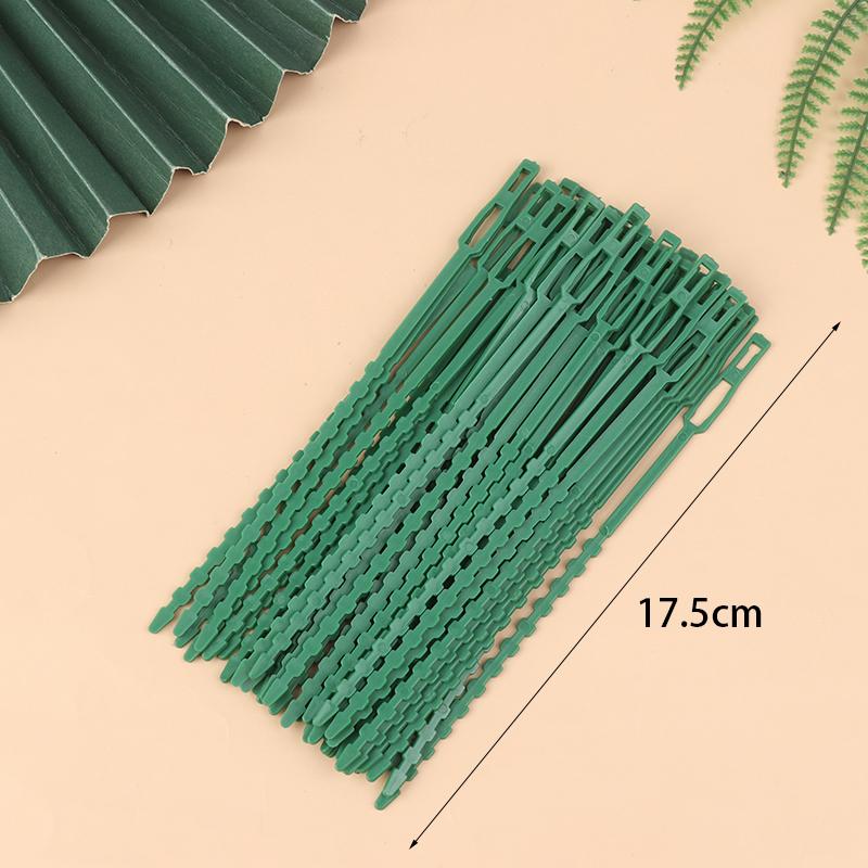 

50 шт./набор 13,5 см/17,5 см многоразовые садовые растения фиксированные ремни стяжки пластиковые регулируемые садовые растения связывающие ленты садовые инструменты as the picture