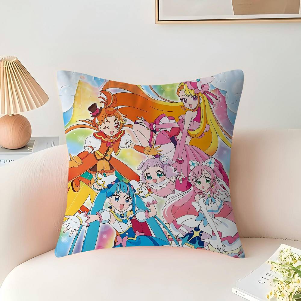Anime  Smile PreCure Cushion Cover Car Throw Pillow Case For Sofa Car Christmas Gift 40x40cm 45x45cm