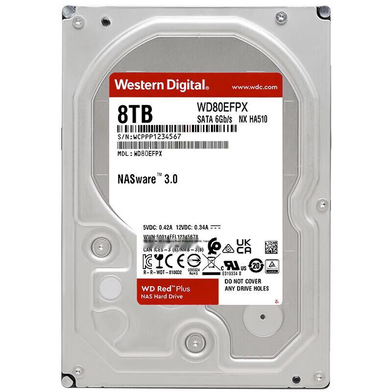 Western Digital Red Plus 8TB NAS Hard Drive
