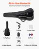VEVOR 41 in / 1041.4 mm Dreadnought Acoustic Guitar Beginner Bundle for Adult Taller Black