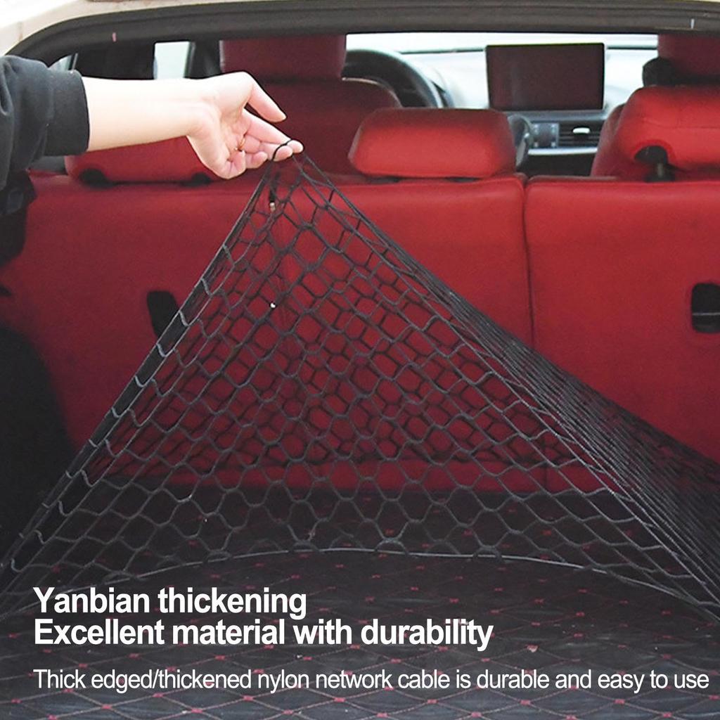 Cargo Net, Trunk Net, Luggage Net, 27.6 x 27.6 inches (70 x 70 cm),
