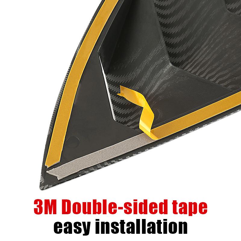 Dla Tesli Model Y ModelY 2021 2022 2023 2024 2025 ABS Węgiel Samochód Rolety Tylnej Szyby Boczne Kratki Wentylacyjne Osłona Dekoracyjna Naklejka