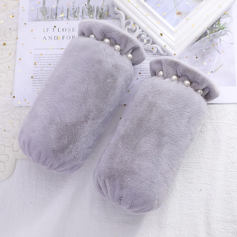 

Элегантные длинные рукава Pearl Plush для женщин - Коллекция Осень/Зима Short (22cm*17cm)