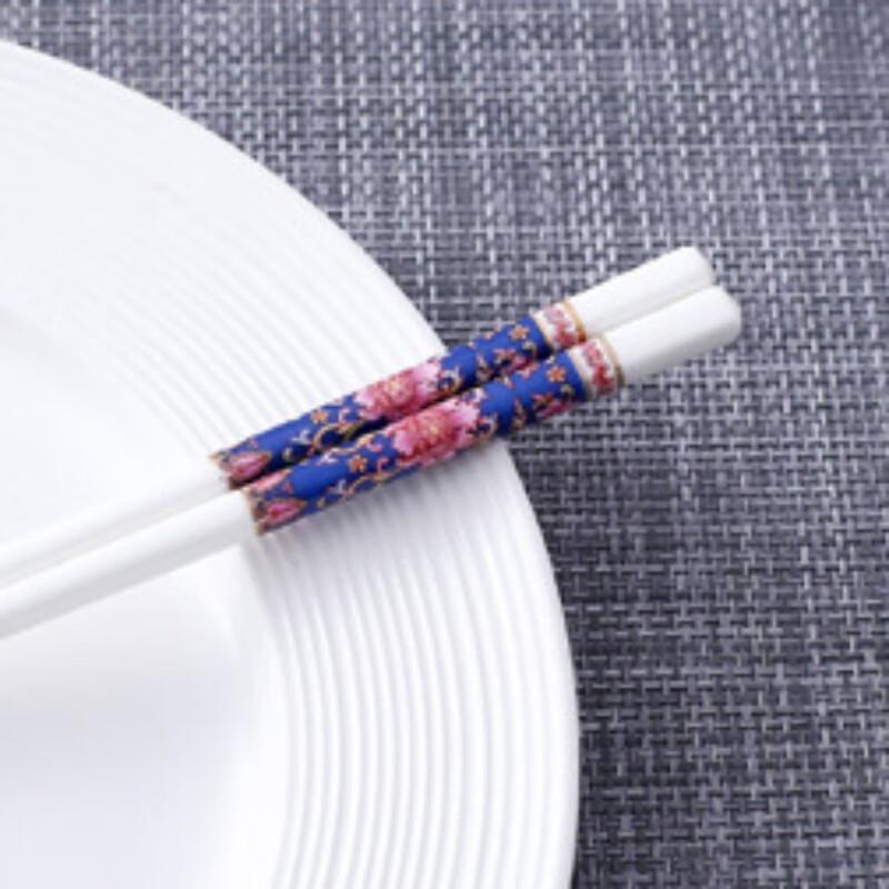 Zhi Shi Palace Style Enamel Ceramic Chopsticks