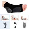 2Pcs Arch Support Sleeve Cushioned Soft Elastic Gel Pad Fabric Arch Socks for Flat Foot Pain Relief Plantar Fasciitis Heel Spurs