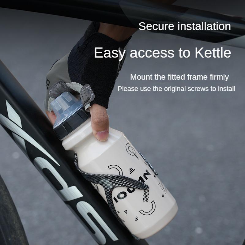 Bike Water Bottle Holder Plastic Carbon Fiber Water Bottle Cage Road Bikes Mountain Bicycle Water Bottl Holder Riding Accessorie
