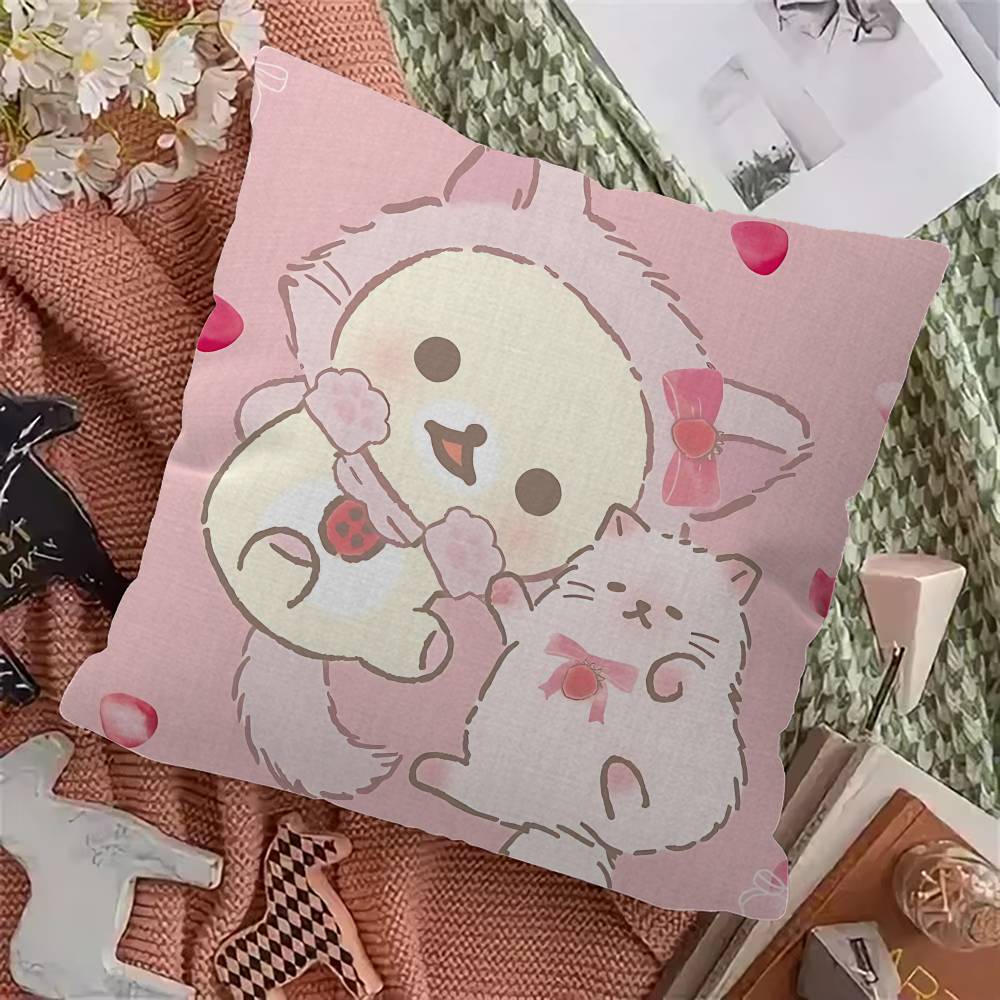 Japan Anime Cute Cartoon R-Rilakkuma Cushion Cover Inches Farmhouse Decor Home Throw Pillow Covers For Couch Decorations