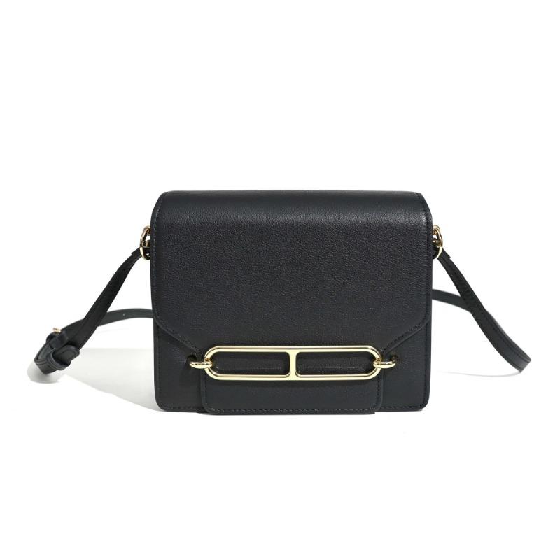 New leather women's bags, high-end messenger bags, underarm bags, simple and versatile shoulder bags, small square bags, light luxury tofu bags.