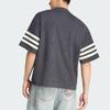 Adidas Originals Knit Sports Striped Loose Fit Short Sleeve Football Shirt Men tops KU9192