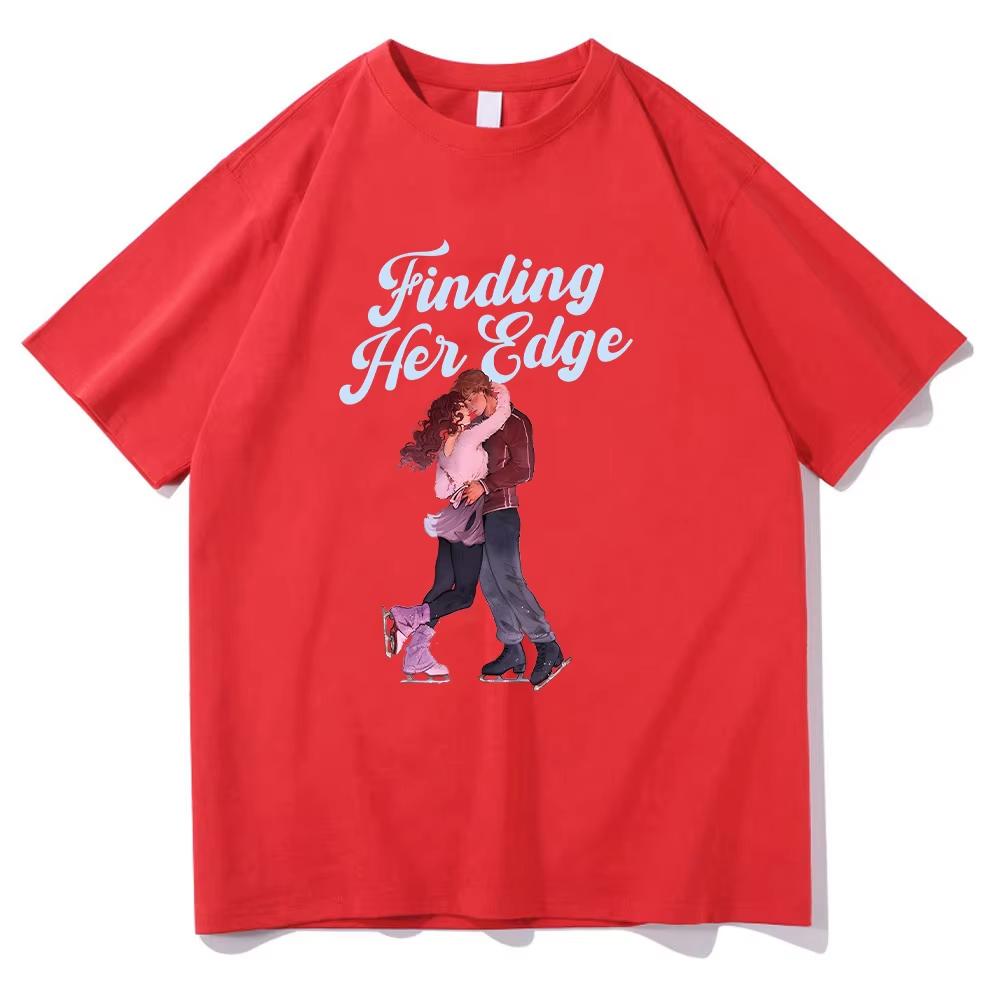 Finding Her Edge fashion new Print T Shirts High Quality Cotton Couple top Women Men Aesthetic Casual Short Sleeve Tshirt