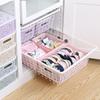 Storage Plastic Basket Baskets Box Bins Stackable Kitchen Hollow Organizer Drawer Out Shelf Desktop Lid Adjustable Coloured