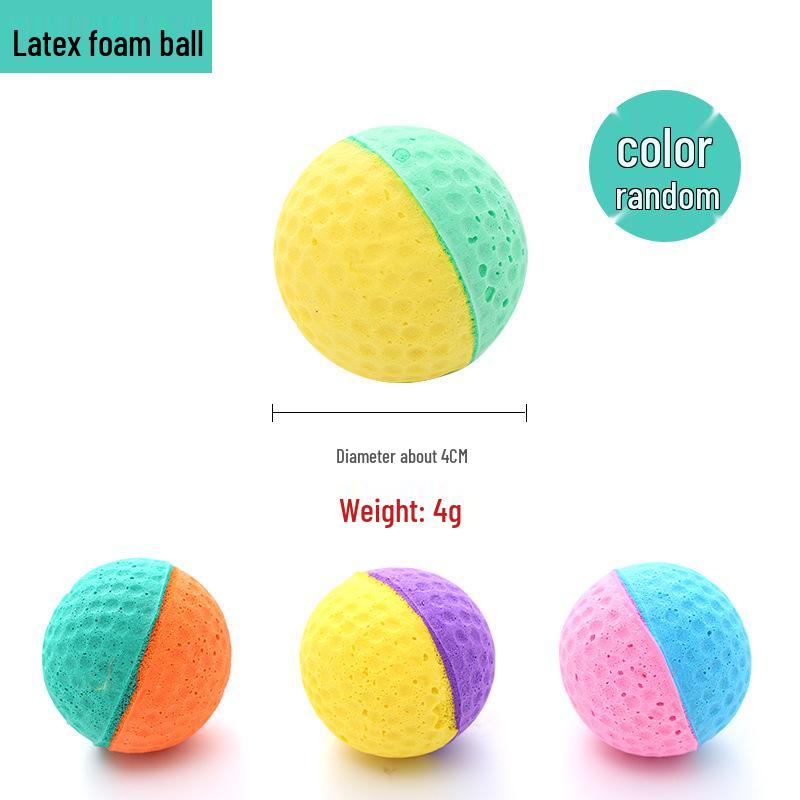 

Multicolor Foam Badminton Cat Toys - Natural Latex, Bite-Resistant, Soft, Comfortable