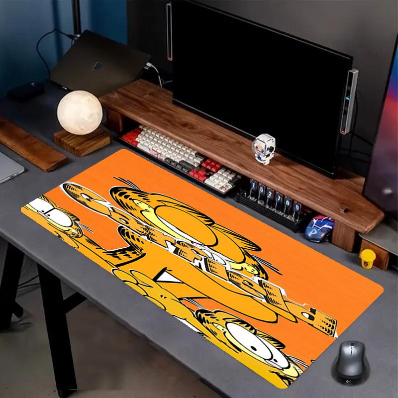 Garfield Print Mouse Pad, Anti‑Slip Desktop Keyboard Mat, for PC Laptop Gaming Working Daily Use, Cool Festival Surprise Gift