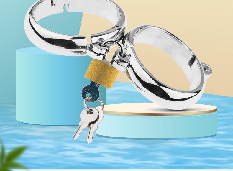 Metal Handcuffs & Foot Cuffs Bracelets Anklets for Couples - Adult Erotic Accessories for Men & Women