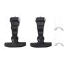 2 Sets Flexible Hood Catches 46mm T Handle Hasp Rubber Draw Latches for Boat Automotive Engine Hoods Tool Boxes