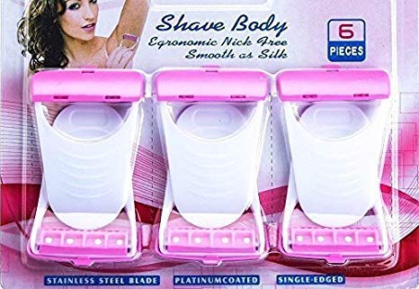 SKYUNION™ Max Disposable 6 Blades Body & Bikini Shaving Razor for Women - Pink