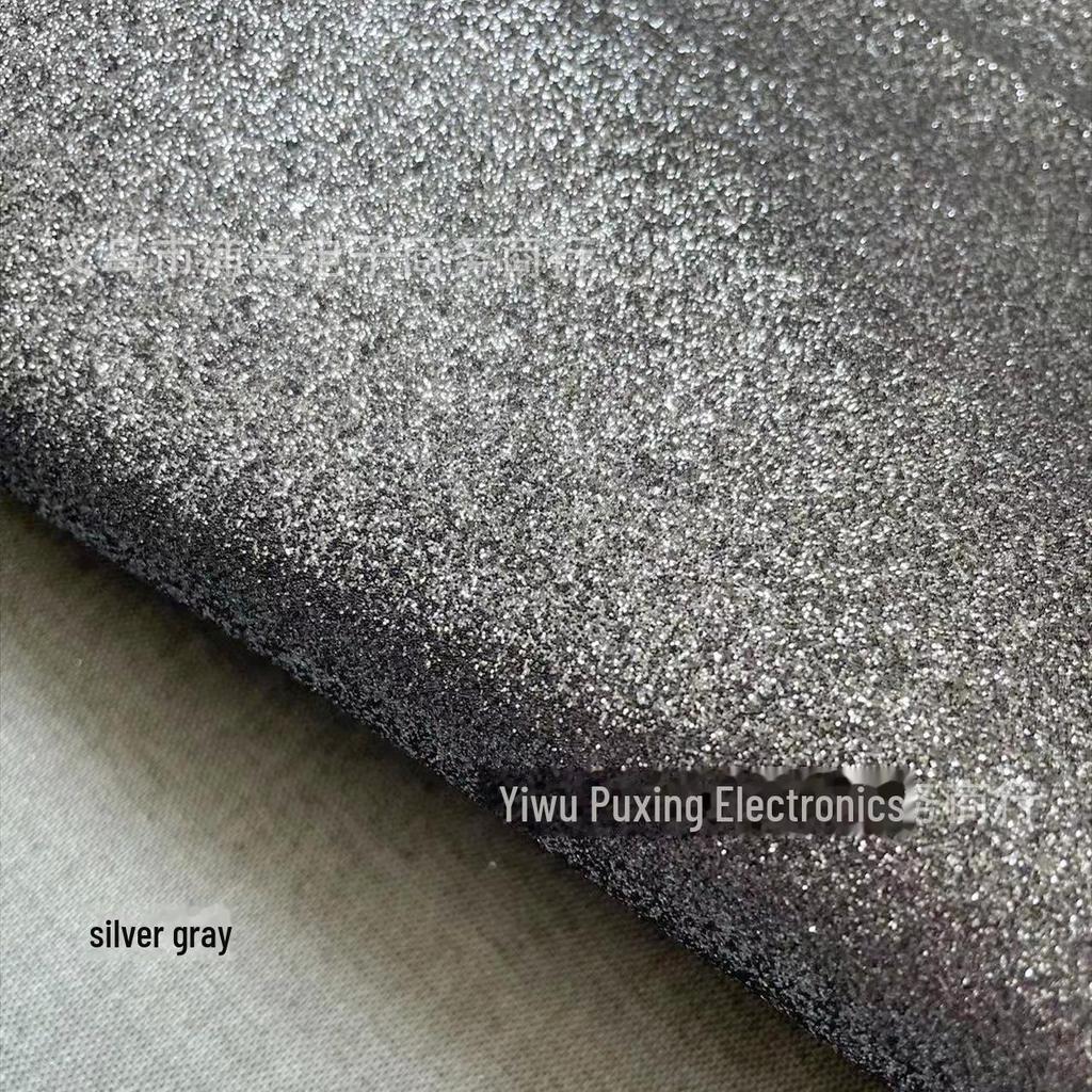 PU koža trblietavá látka s prechodovou dúhou a zlato-strieborným trblietavým efektom