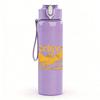 PC Multi Male Band Color Collage Print 750ml colorful plastic sports water bottle leakproof pop up lid with straw for outdoor work home use