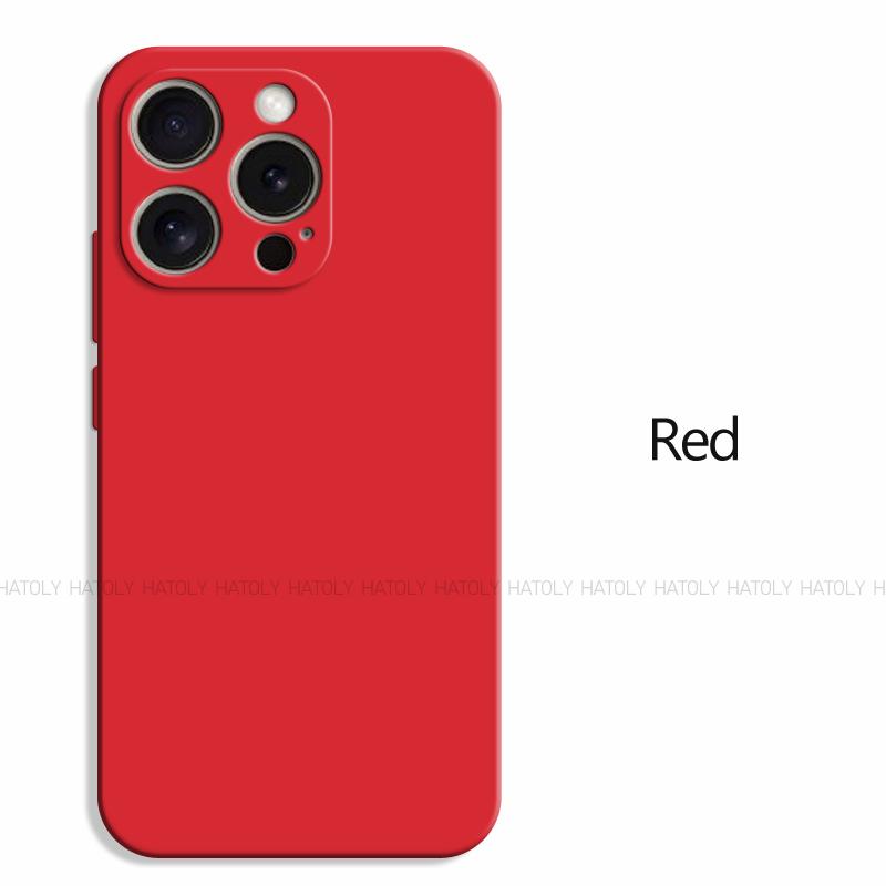 

Чехол для iPhone 16 Pro Чехол для iPhone 16 Pro Оригинальный чехол TPU Роскошный противоударный жидкий силиконовый чехол для телефона для iPhone 16 Pro For iPhone 16 Pro красный