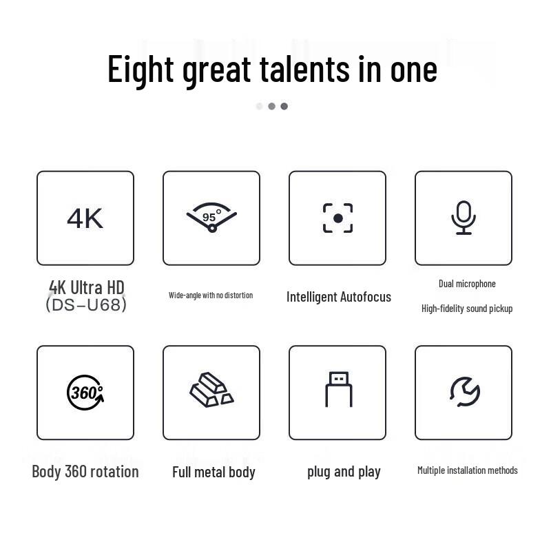 HIKVISION DS-U64 2K HD Live Streaming Webcam