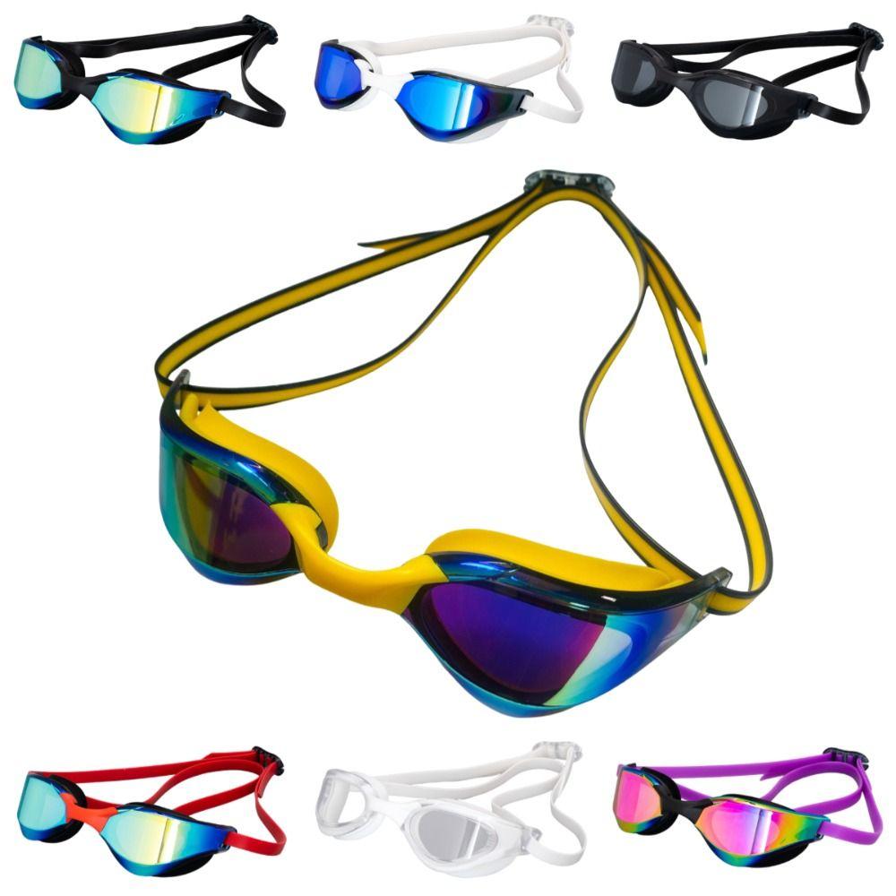 Adjustable Waterproof Eyewear HD Vision Anti-fog Diving Goggles  Learning Swimming