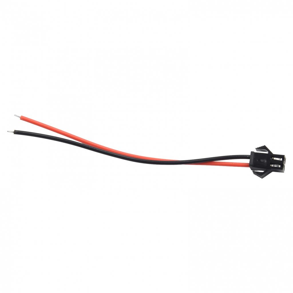 Head Connected Cable 2-Pin 2P Male / Female PVC 24AWG Red/ Black Practical