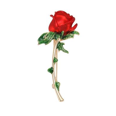 Retro Rose Brooch, Fashionable Versatile Corsage Creative Birthday Gift Qixi Festival Valentine'S Day Girlfriend