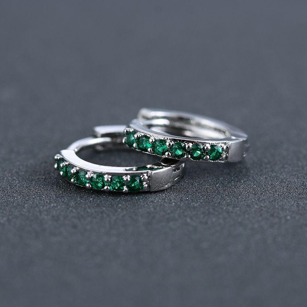 Huggie Hoop Earring Nose Ring CZ Ear Piercing Zircon Ear Stud Colorful CZ Earrings Cubic Zirconia