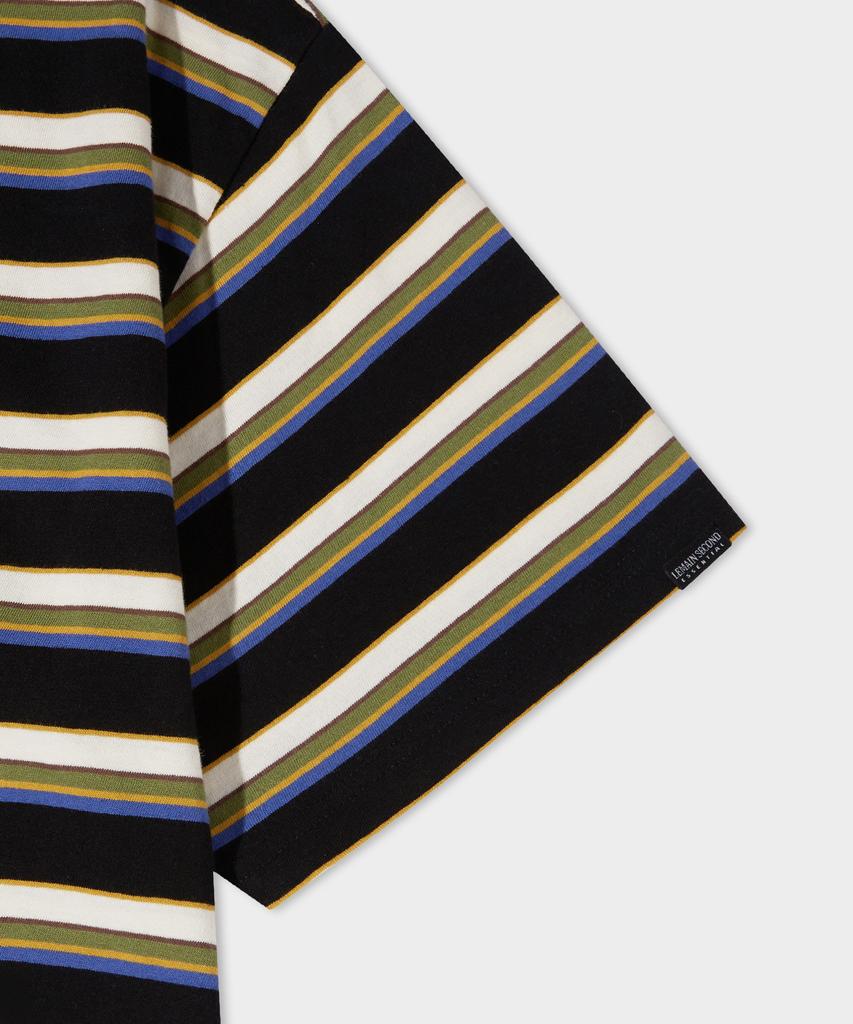 LEMAIN SECOND Fine Stripe Oversized Short Sleeve T-Shirt [Ivory]