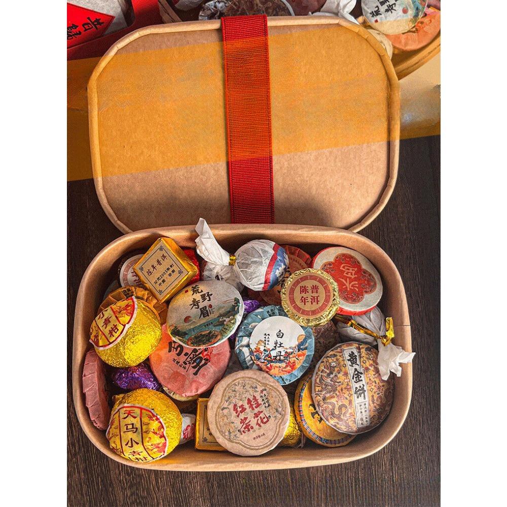 

Подарочный набор из 30 сортов чая премиум-класса «Юньнаньский пуэр», сырой выдержанный белый чай «Дяньхун» Hongyun bag of 30 pieces