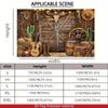 2D Wild West Farmhouse Tapestry, Rustic Cowboy Scene with Cactus and Saddle Wall Decor