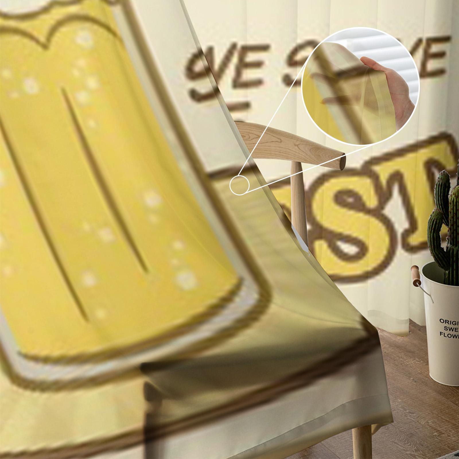 Мы не можем обслужить все пиво Винтажный гранж-постер Прозрачные шторы для гостиной Тюль — фото 3