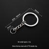 Eco-Friendly Nickel-Free Metal Keyring: DIY Jewelry Accessory, Split Ring Keychain with Doll Pendant