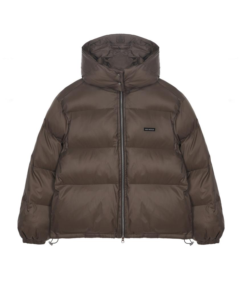 Nick&Nicole Minimalism Hoody Puffer Padding_Brown