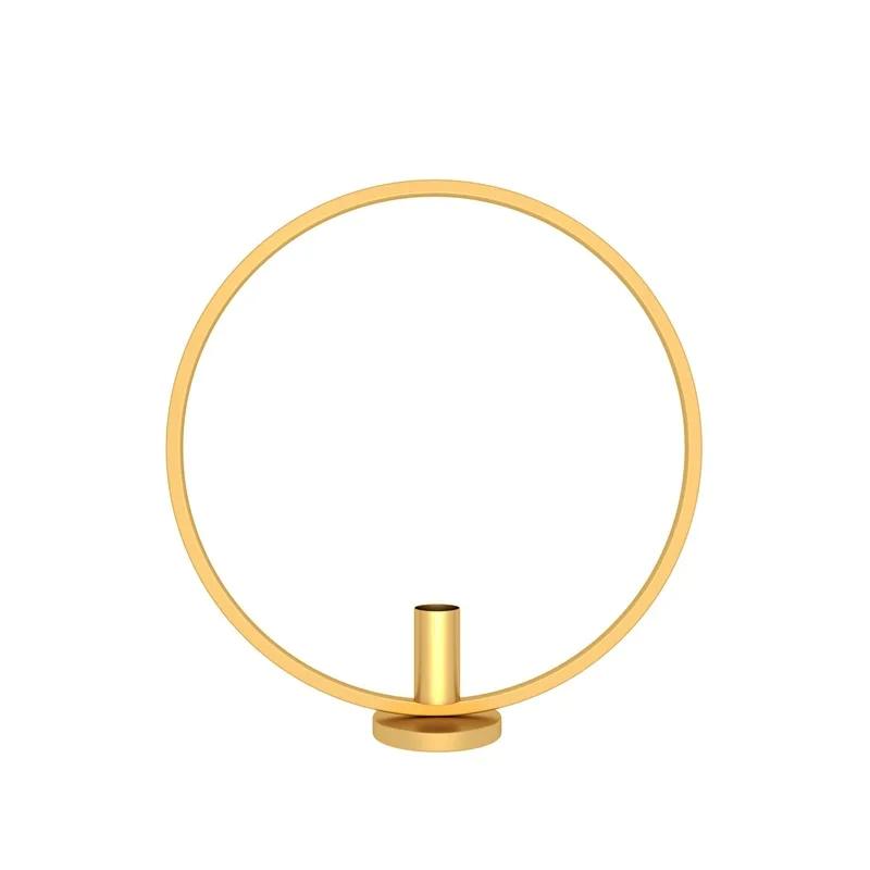 Nordic Round Candle Stand Simple Black Iron Metal Candlestick Tea Light Candle Holder Home Table Candlelight Dinner Decoration