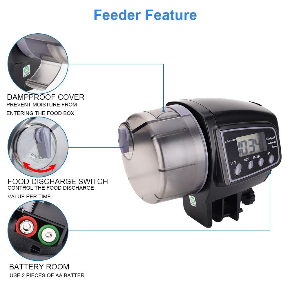 Nisso Automatic Fish Feeder for Goldfish and Aquariums AF2009D/2005D/2003