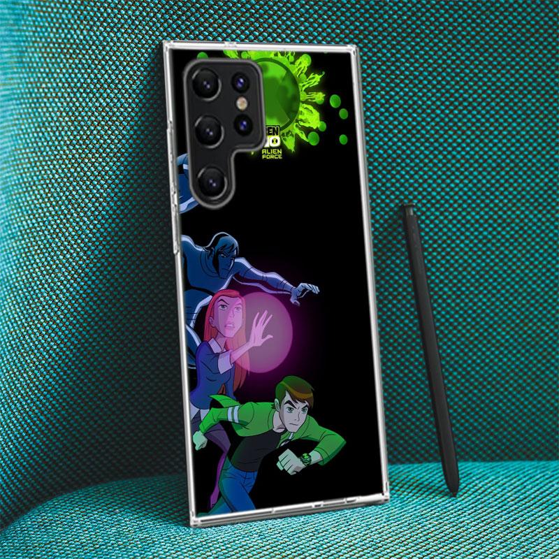 Ben Cartoon 10 Capa Phone Case For Samsung S26 Ultra S25 Edge Galaxy S23 S21 S20 S24 FE S22 S10 Plus Cover Clear TPU Shell Coque