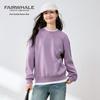 Mark Fairwhale Women's 2025 Loose Casual Washed Round Neck Long Sleeve Sweatshirt