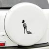 Reflective Car Vehicle Side Window Door Butterfly High Heels Decor Sticker Decal