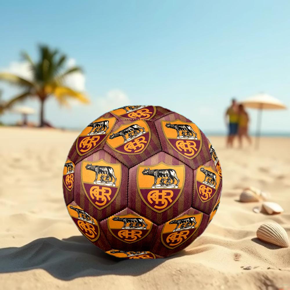 AS Roma Size 5 Football High Elastic Soccer Ball For Outdoor Competition Daily Training Play