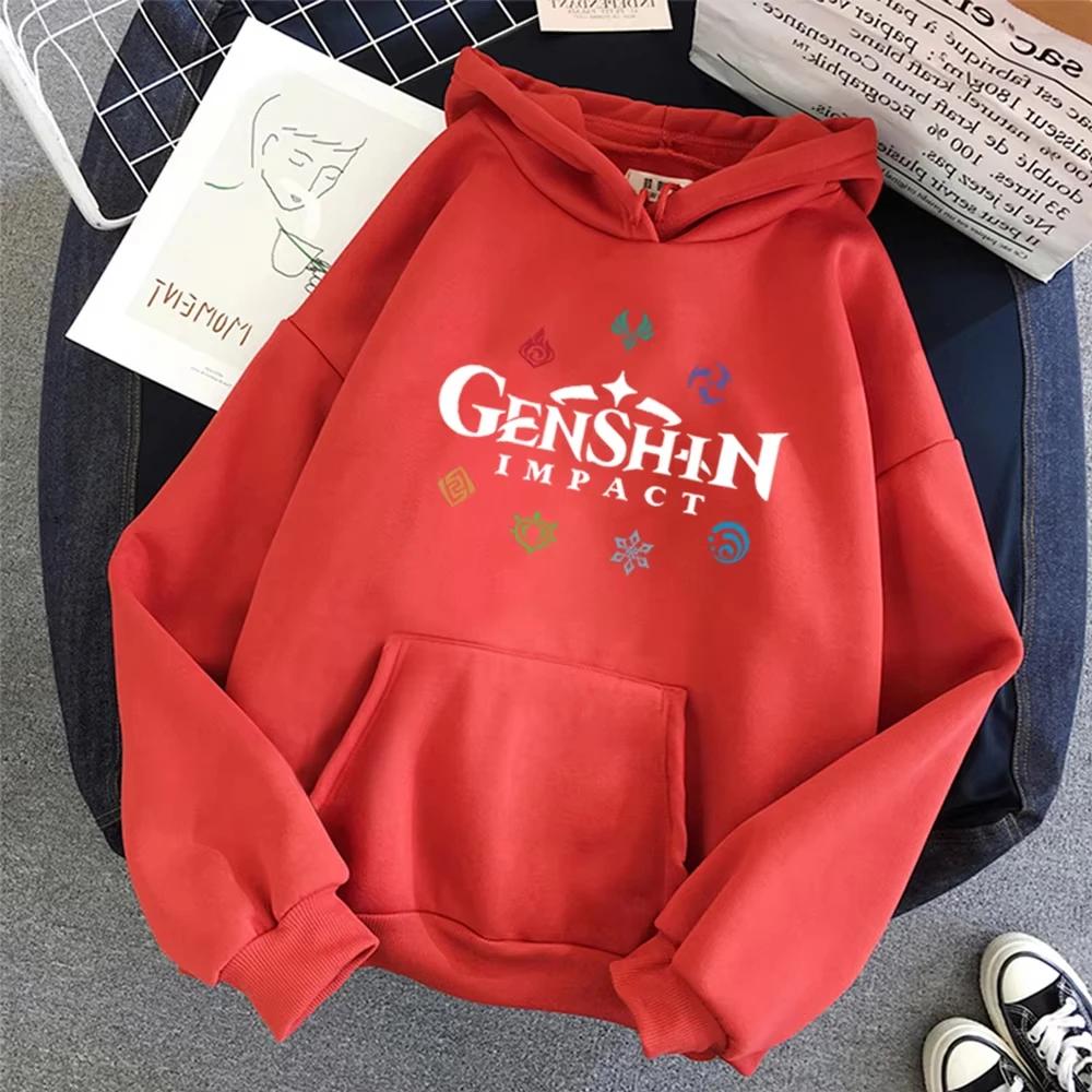 Genshin Impact Hoodies 2025 Spring Women Korea Female Hoody Graphic Streetwear Ulzzang Unisex Sweatshirt Men Harajuku Jacket