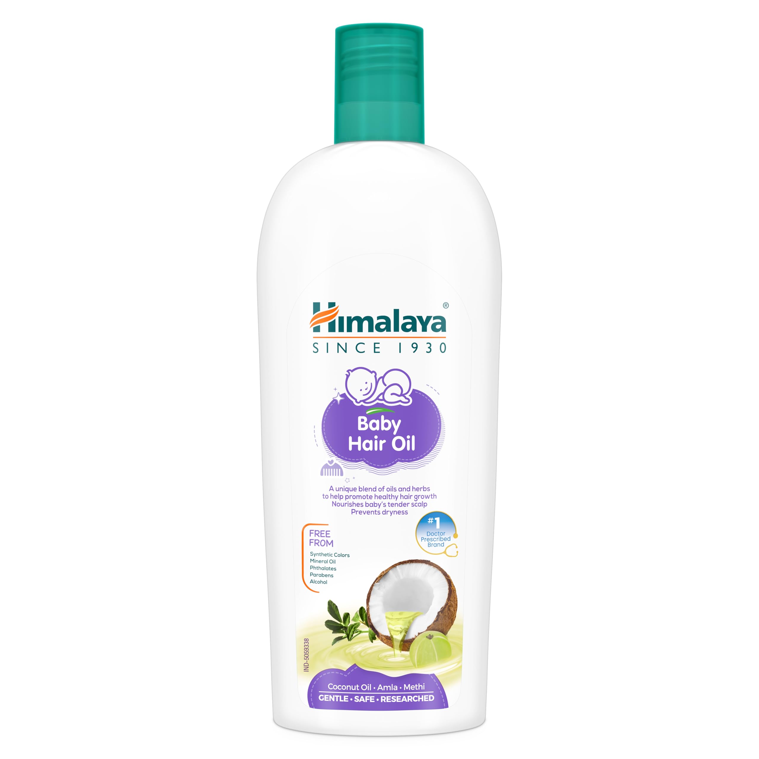 Масло для волос Himalaya Baby с амлой, кунжутным и кокосовым маслом - 200 мл | №1, рекомендовано врачами