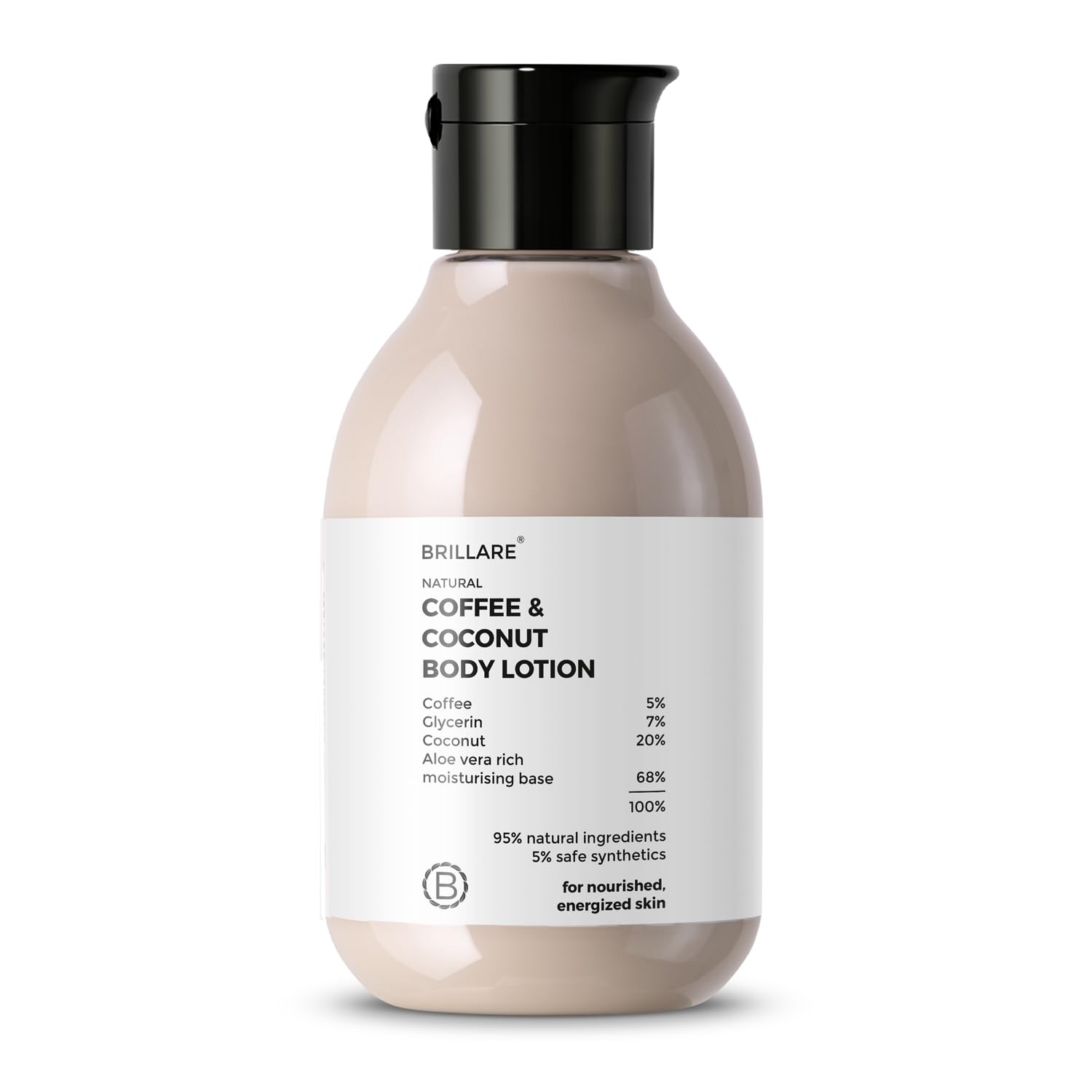 

Brillare Coffee & Coconut Body Lotion for Energized & Moisturised Skin