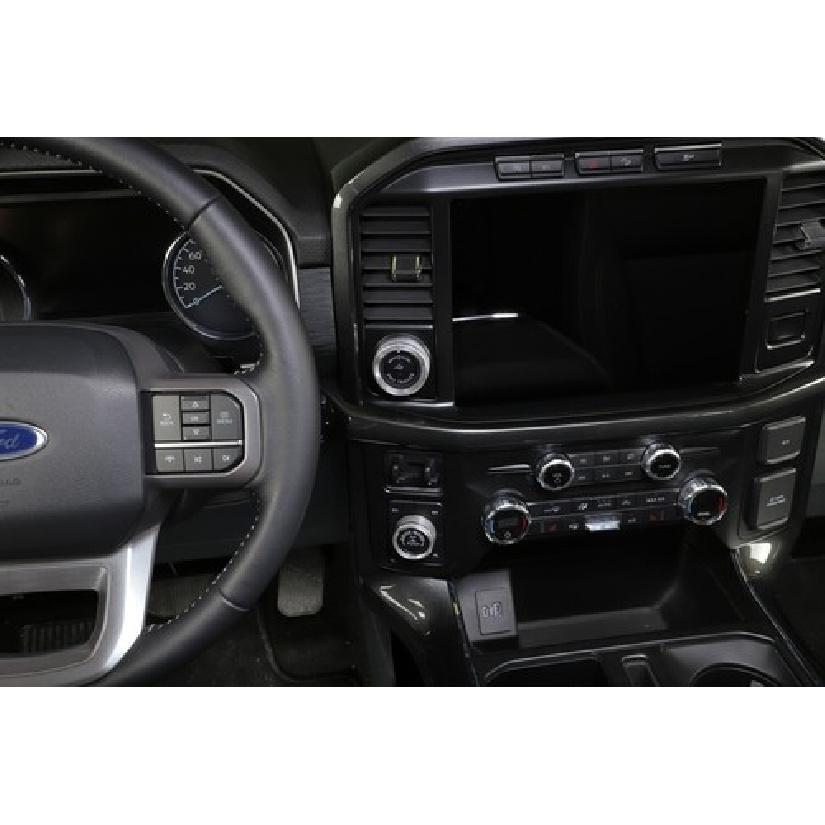 for + Ford F150 4WD Switch Knob Trailer Button Knob Cover Trim Ring Silver