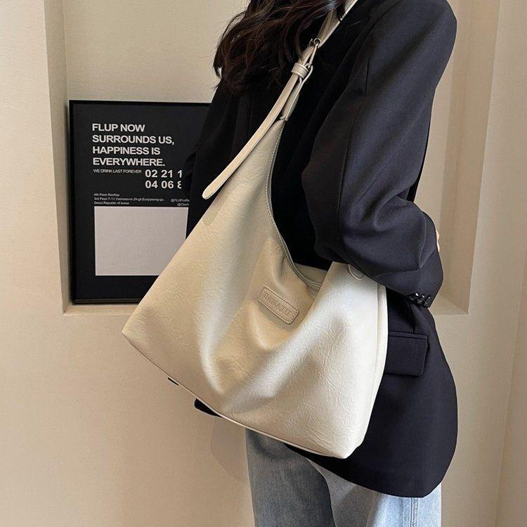 2025 Sommer Koreanischer Stil Weiches Leder Große Kapazität Damen Schulter-Tragetasche