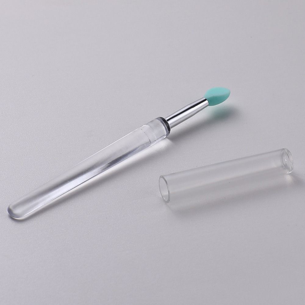 

Cosmetic Tools Lip Mask Brushes Lipstick Applicators Makeup Brushes Lip Brushes with Protect Cap зелёный