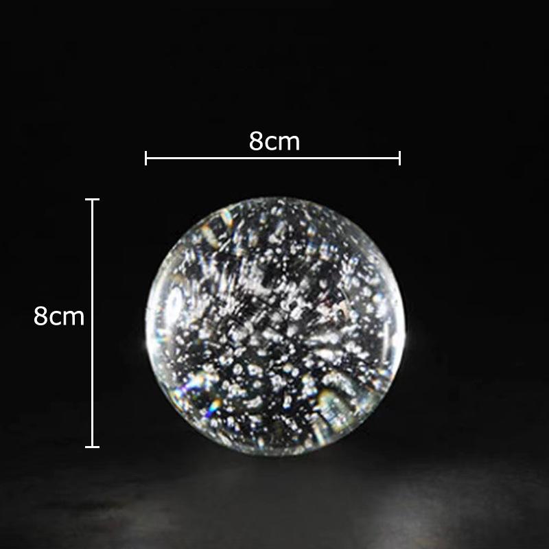 Crystal Bubble Ball Ornaments Desk Decoration Transparent Geometric Bubble Ball Artwork Room Aesthetics Decor Home Accessories