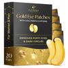 PLANTIFIQUE Patches para Olhos com Colágeno, Cafeína e Algas Marinhas, 20 Pares, Hidratante, Anti-Olheiras, Anti-Rugas, Redutor de Inchaço, Iluminador